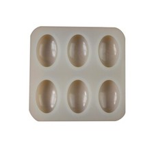Soap mould oval silicone - oval,