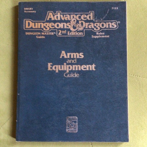 2nd edition arms - ad&d,