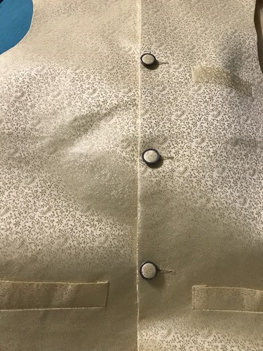 Banarsi silk off white - white, nehru