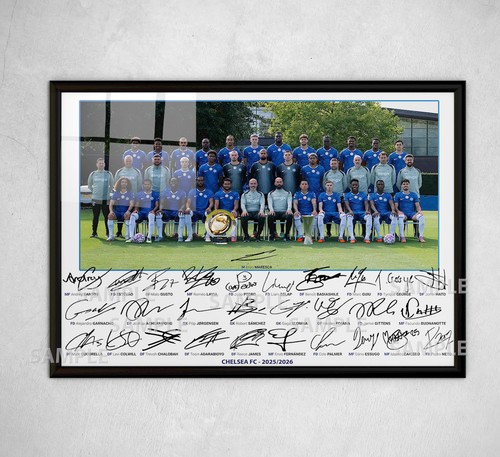 Chelsea 2025 2026 signed - signed, print