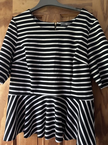 Bhs black white stretchy - &,