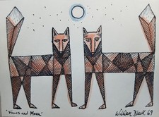 20th C vintage art watercolour