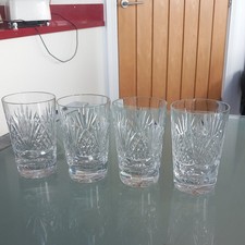 SET OF 4 TUTBURY CRYSTAL