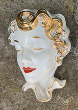 Vintage art deco lady face