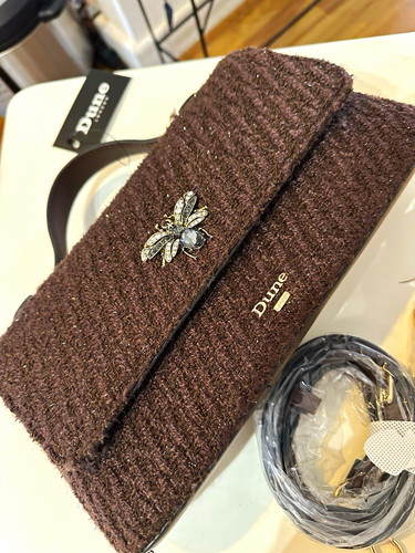 Dune london brown - brown, bouclé