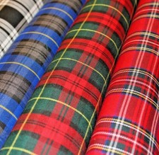 Tartan Fabric Poly Viscose -