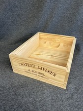 Wooden Wine Box Crate - 3 Bottle Size - Shallow - Display Storage Crafts Hamper