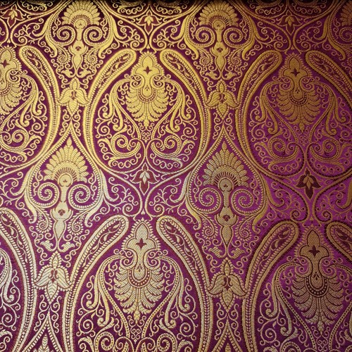 Floral gold leaf damask - floral,