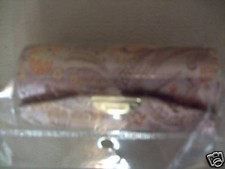 New Chinese Silk Lipstick/Jewellery Holder Antique Gold