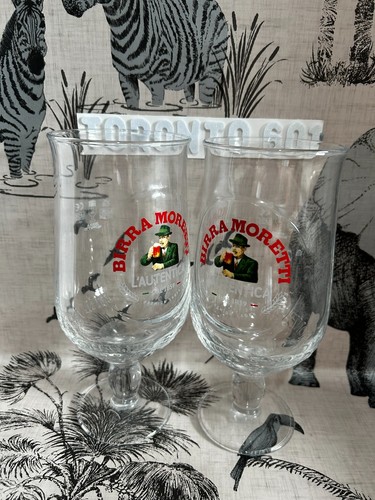 Birra moretti pint glasses 2 - glasses, x