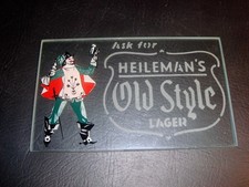 Circa 1940s Old Style Back Bar Glass Sign, La Crosse, Wisconsin, Version #3