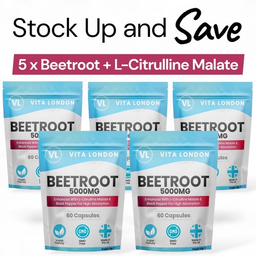 Beetroot capsules 5000mg - capsules, +
