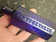 Rare hobnail flatback cobalt