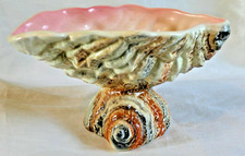 Vintage Sylvac Pottery Vase Planter Lustre Shell Pedestal Bowl Pretty Dish