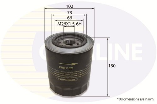 Comline engine oil filter - engine,