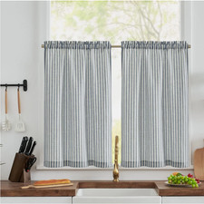 TOPICK Blue Striped Kitchen