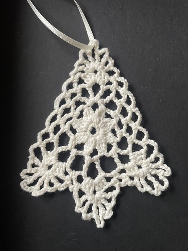Hand crocheted christmas tree - hand,