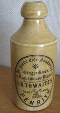 J B Thwaites Penrith stoneware Ginger Beere bottle by Buchan of Edinburgh RARE