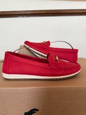 Pavers Loafers Womens UK 6 Red