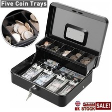 Large Metal Cash Box Money