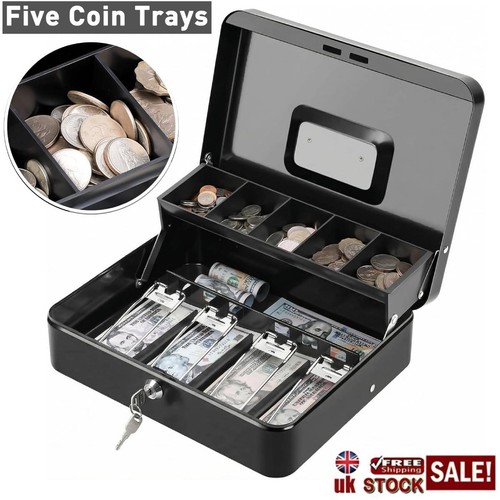 Large metal cash box - large,