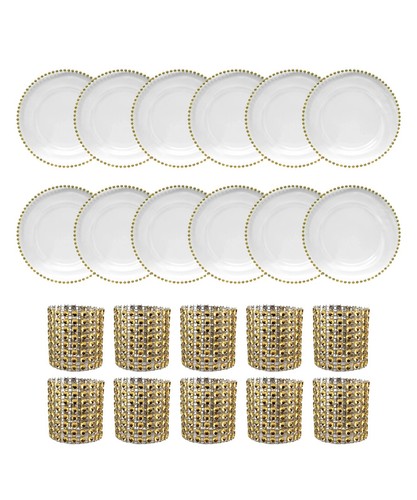 Glass charger plates - 13",