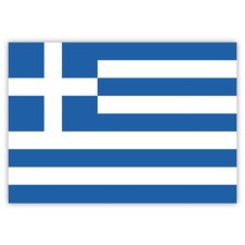 Greek Flag Stickers | 7.4 x