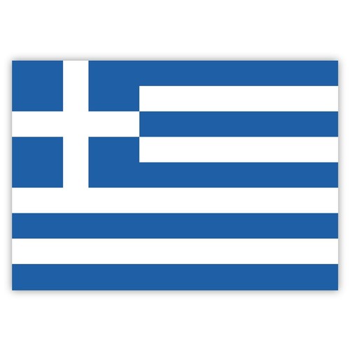 Greek flag stickers 4 - flag,