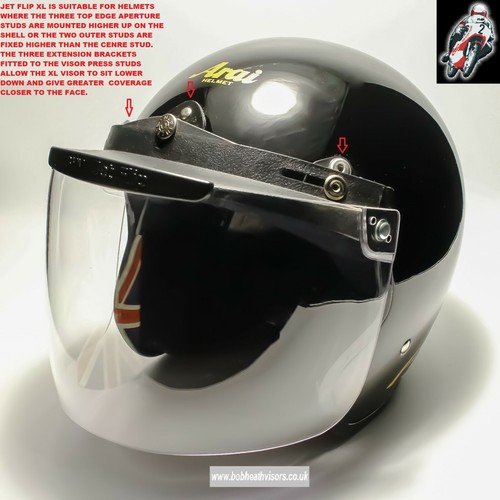 Open face helmet - open, visor,