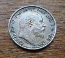 1903 Maundy Fourpence Silver Coin. King Edward VII. Low mintage of 9729