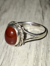 Vintage Sterling Silver carnelianRing