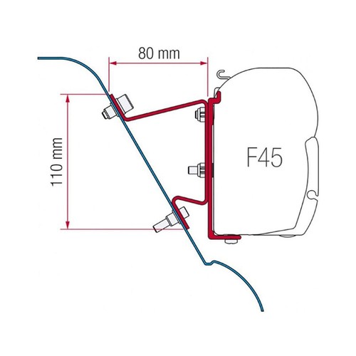 Fiamma adapter brackets - fiamma,