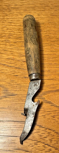 Antique tin can opener - opener, punch