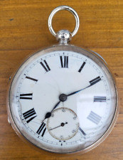 ANTIQUE STERLING SILVER POCKET WATCH - CHESTER  FATTORINI & SONS LTD NOT WORKING