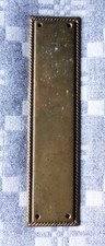 Used Solid BRASS Door Finger Plate Rope Edging