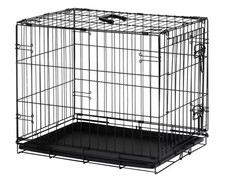 Single Door 24" Small Pet Cage Crate Kennel - New Tray Missing