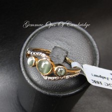 Dainty New 9ct Gold Cats Eye