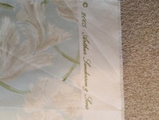 Sanderson 'Parrot Tulips' 2005 Fabric Remnant Pale Blue 61cm x 138cm