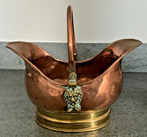Copper coal scuttle bucket for - copper,