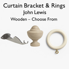 Curtain John Lewis Bracket Rings Wooden Choose From