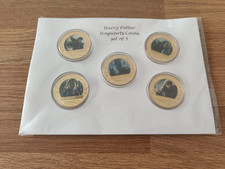 Harry potter hogwarts coin set
