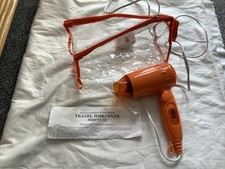 Compact Travel Hairdryer with Folding Handle Dual Voltage