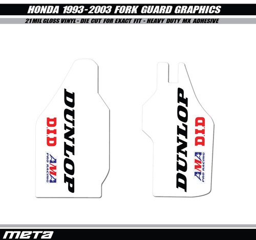 Honda white fork guard - honda,