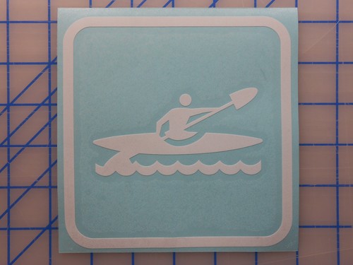 Kayak sticker decal 5 - sticker, 4"