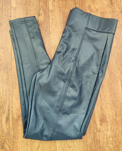 Navy leather look - navy, high
