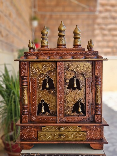 Copper wooden temple - copper,