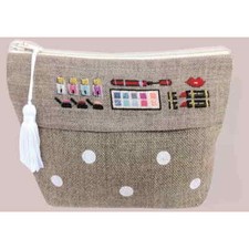 Le Bonheur des Dames bag counted petit point kit "Makeup Case", 18x11x7cm, DIY