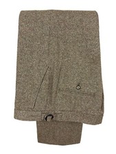 Tweed Trousers Mens Beige