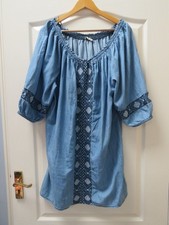 TU Denim Dress Size 16 Blue