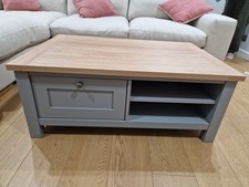 Next Home Malvern Coffee Table Dove Grey With Storage COLLECTION ONLY